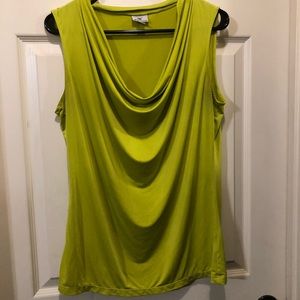 Lime green dressy blouse